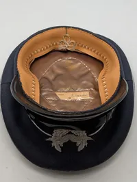 Tysk Luftvåben (Luftwaffe) Officerskasket med Sølvbroderi