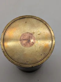 Antik messing granathylster, 75mm artilleri