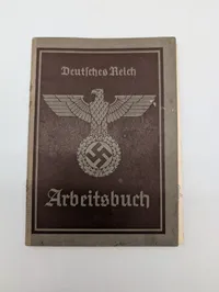 WWII German Third Reich Arbeitsbuch (Work Book) for Wilhelm Friedrich Schüpp