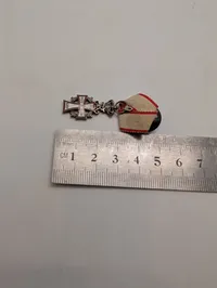 Dansk Dannebrogordenens Hæderstegn (Dannebrogsmand) med Frederik IX monogram Miniture 