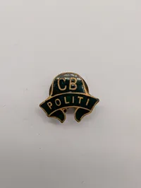 Danish Civil Defense CB Politi Enamel Lapel Pin WW2