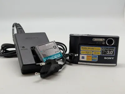 Sony Cyber-shot DSC-N1 digitalkamera med batteri og oplader