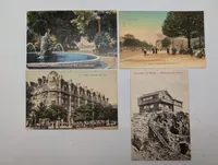 Lot of 4 Vintage European Topographical Postcards