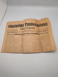 Rheinische Landeszeitung Volksparole Avis, 1. oktober 1935