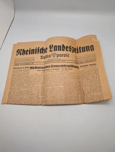 Rheinische Landeszeitung Volksparole Avis, 1. oktober 1935