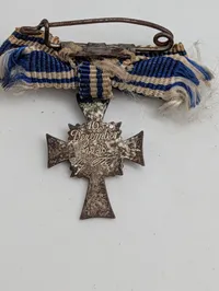 Tysk Moderskors i sølv (Ehrenkreuz der Deutschen Mutter) miniturer 