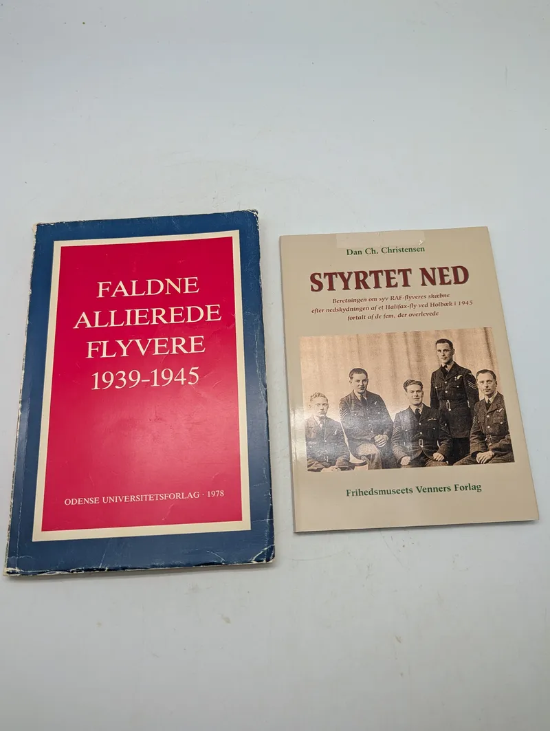 To bøger om faldne allierede flyvere under 2. verdenskrig