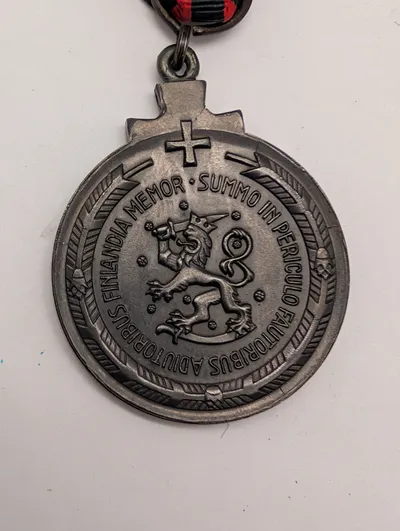 Finsk Vinterkrigsmedalje 1939-1940 med bånd for udlændinge 