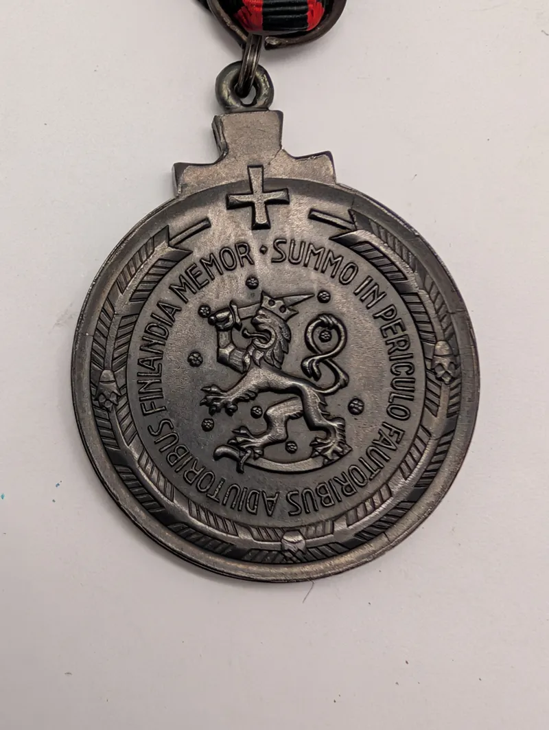 Finsk Vinterkrigsmedalje 1939-1940 med bånd for udlændinge 