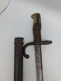 Fransk Model 1874 bajonet med skede