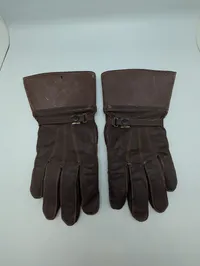 Vintage brune læderhandsker Motor Ordonnans 