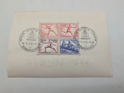 Tyskland 1936 XI. Olympiade Souvenirark med Særstempler