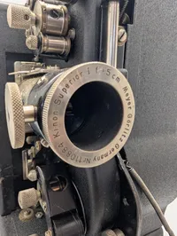 WW2 Siemens 16mm Movie Projector with Meyer Görlitz Kinon Superior I 5cm Lens 