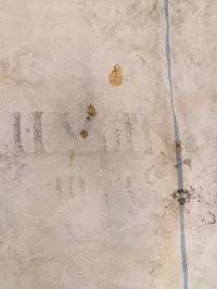Tysk Wehrmacht kornsæk fra 2. verdenskrig med H.V.P. markering