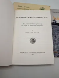 Samling af 5 danske bøger om militærhistorie og krig