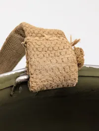 Amerikansk M1 Stålhjelm med faste bøjler og front-seam WW2 