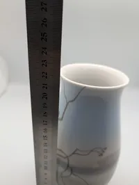 Bing & Grøndahl porcelænsvase med landskabsmotiv
