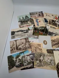 Large Collection of Vintage International Postcards Sendt til Grevinde Hamilton 
