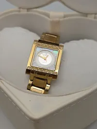 Christina London Swiss Made Diamond Dameur i Guldtonet Stål