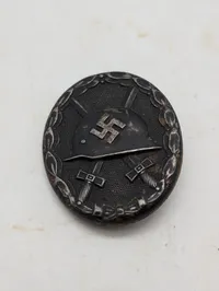 Tysk såretmærke i sort (Verwundetenabzeichen) fra 2. verdenskrig
