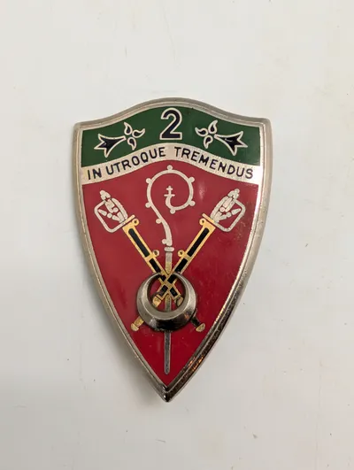 Fransk Fremmedlegion 2. Regiment (2e REI) Emalje Enhedsmærke