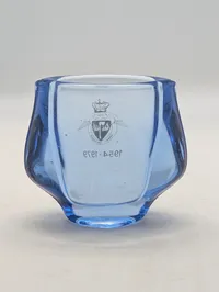 Holmegaard glasvaser med FSK og LMD Odense logoer