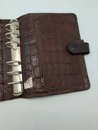 Mulberry Company Vintage Læder-Organizer i Krokodillepræget Design