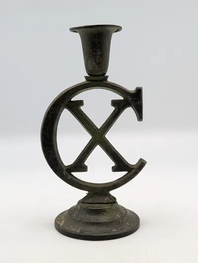  lysestage med Christian X monogram WW2 