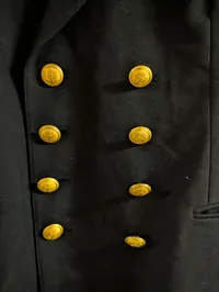 Dansk Søværnet Uniformsjakke med Guldknapper og Distinktioner