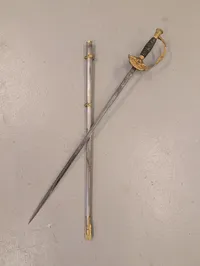Amerikansk Model 1860 Officer's Sabel med Skede