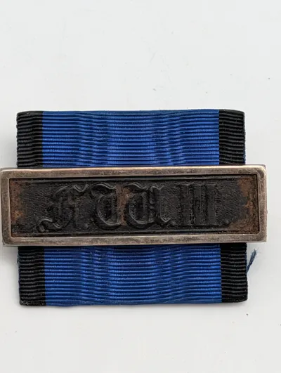 Imperial German Prussian Long Service Award 3rd Class Ribbon Bar