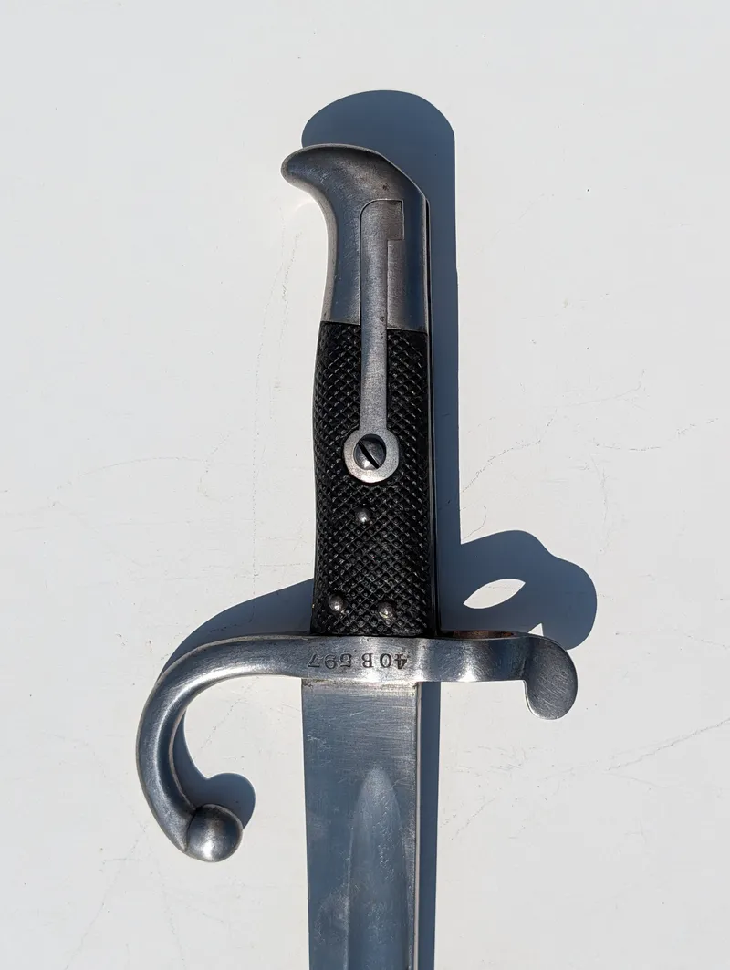 Dansk Model 1867 bajonet med serienummer 40 B 597