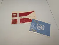 To håndmalede silkeflag fra Flagfabriken »Dybbøl«, DANCON/UNFICYP 1964-65