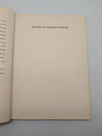 Hitler in seinen Bergen Photo Book by Heinrich Hoffmann