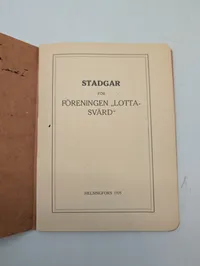 Finsk Lotta Svärd samling med diplomer, medalje og publikationer