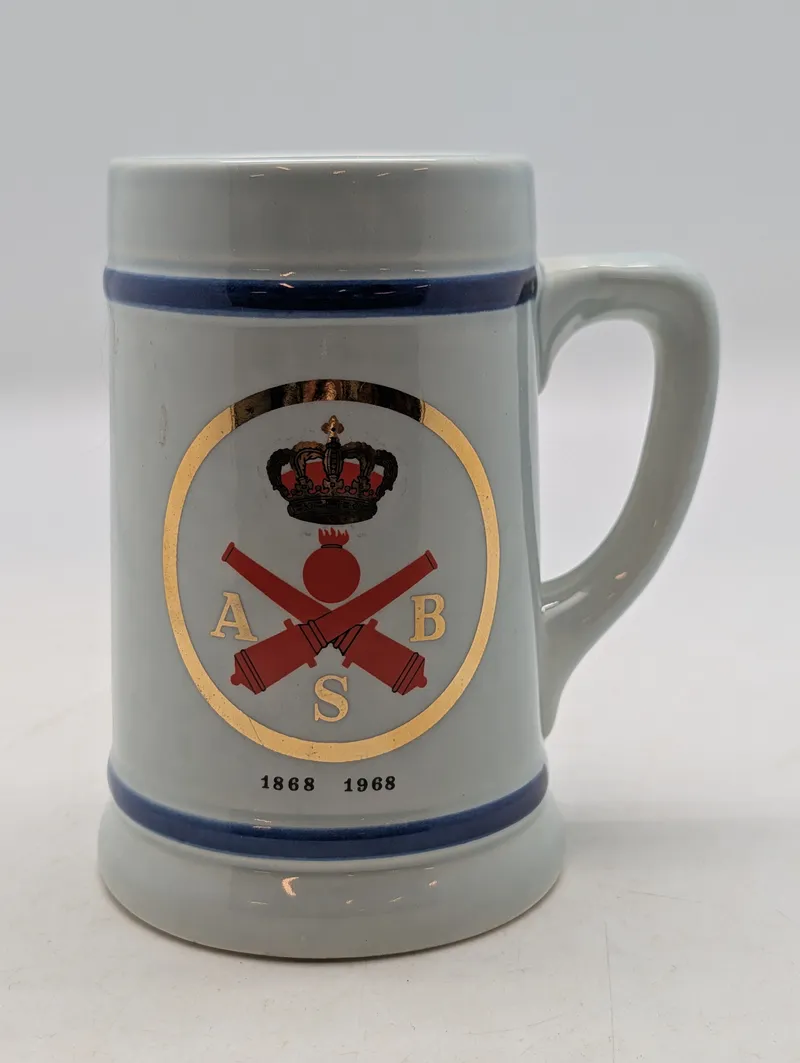 Artilleriskydeskolen 1868-1968 Jubilæumskrus i Keramik