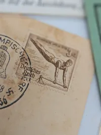 Samling af 1936 Berlin Olympiade Ephemera og Postkort