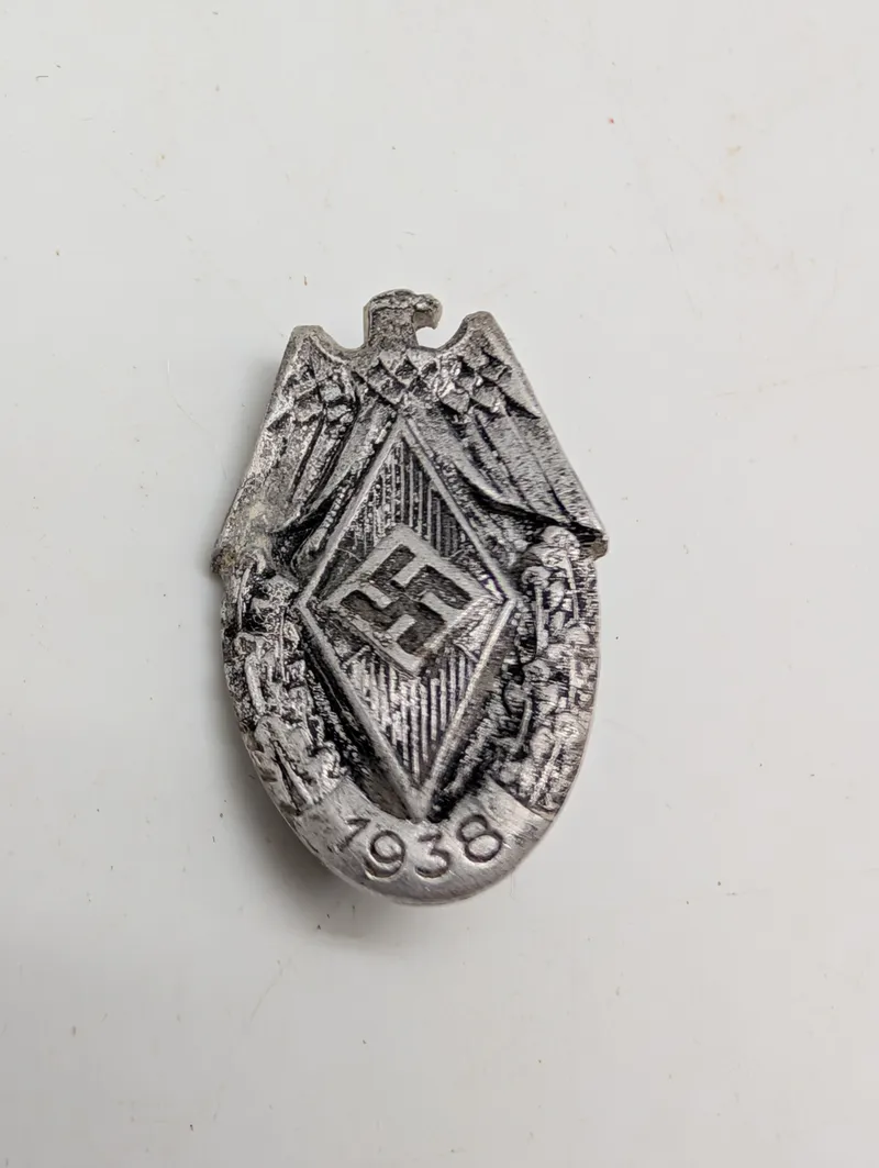 Tysk Hitlerjugend Gausieger 1938 Badge