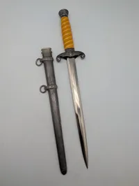 Paul Weyersberg & Co. Solingen German Army Officer's Dagger with Scabbard Afnazificeret 