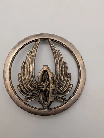 Fransk militært emblem, Guinderoux Paris, bevinget hjul