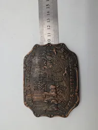 Vintage American Express Co. Wells Butterfield & Co. Stagecoach Belt Buckle