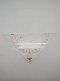 Eckert & Pape Hamburg-Altona Kurslineal med Kriegsmarine-logo