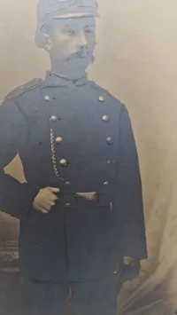 Foto af Politimand fra 18 tallets Maribo 