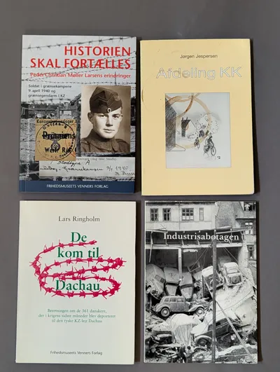 Collection of Four Danish WWII Resistance and Concentration Camp Books