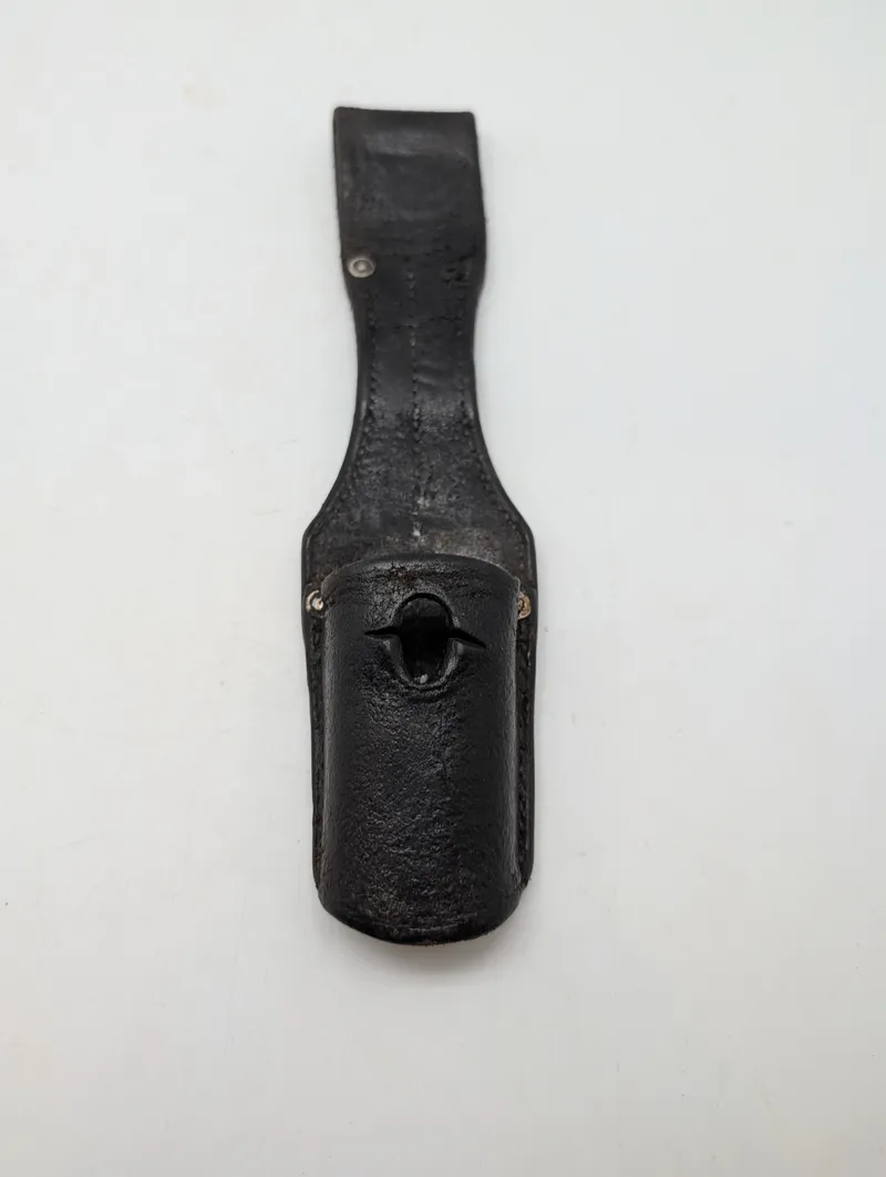 Tysk Bajonetfrø i Sort Læder til Mauser K98
