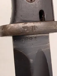 Tysk K98 Bajonet S84/98 III med metalskede WW2 Luftwaffe 