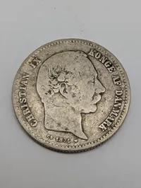 Danmark 1 Krone 1875 Christian IX Sølvmønt
