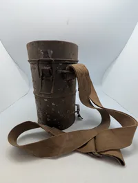 Dansk M/1938 Gasmaske med Filter og Original Metaldåse