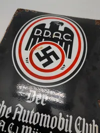 D.D.A.C. München emaljeskilt fra Emaillerwerk Hans Fink
