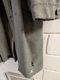 Tysk mantel WW2 brugt eftekrigen grundet tøjmangel 